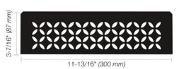 Schluter Shelf-N Niche Floral Matte Black SNS1 D5 MGS